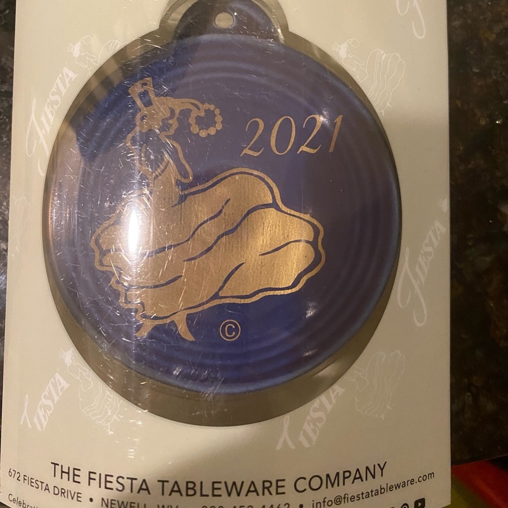 2021 Fiestaware Dancing Lady Twilight Ornament